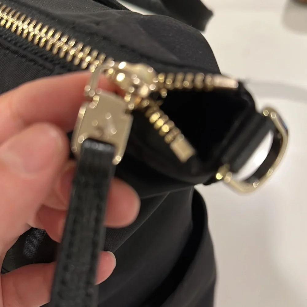 kate spade Black Nylon Top-Handle Backpack Tote